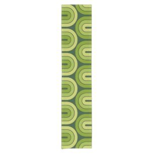 Chemin De Table Court Ruban de conception géométrique rétro