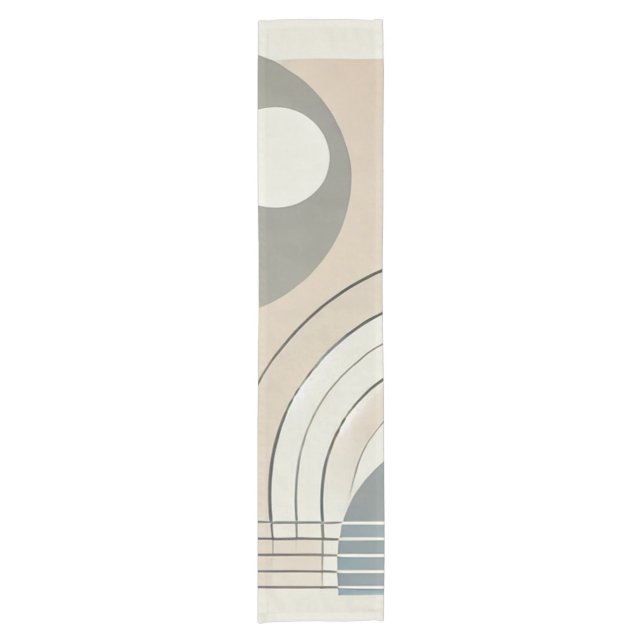 Chemin De Table Court Runner de table Abstrait minimaliste (Devant)