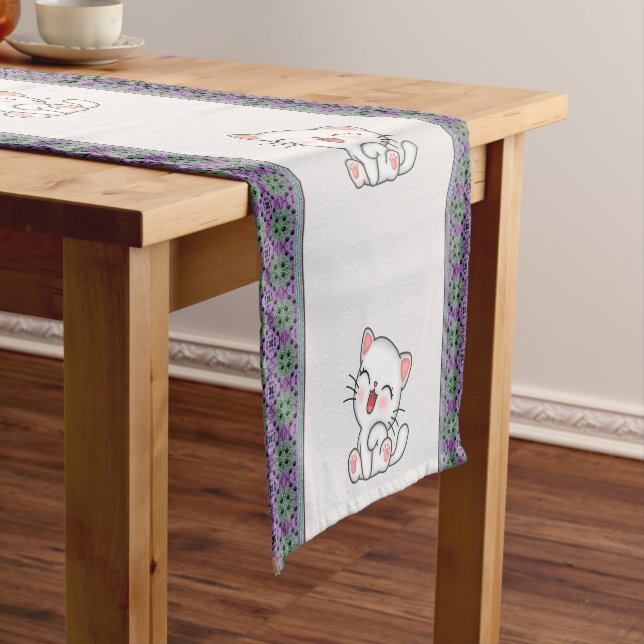 Chemin De Table Court Runner table Cat (In Situ)