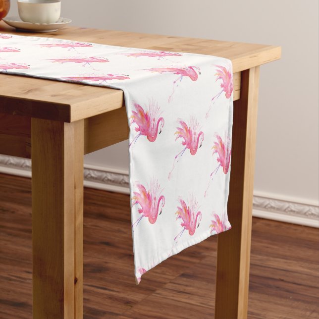 Chemin De Table Court Runner table Flamant rose rose (In Situ)