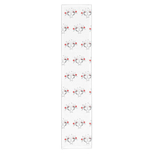 Chemin De Table Court Saint Valentin Amour & Coeurs