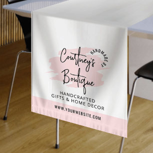 Chemin De Table Court Salon Artisanal de l'Entreprise Rose Féminin Aquar