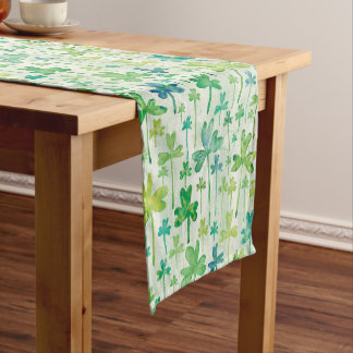 Chemin De Table Court Shamrocks St. Patrick's Day Green