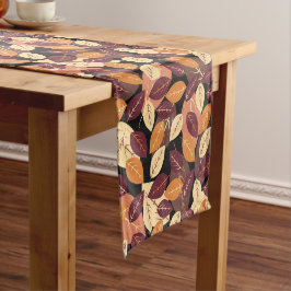 Chemin De Table Court Simple automne laisse foncé