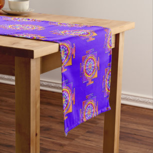 Chemin De Table Court Sri Yantra - Symbole hindouiste Design 1