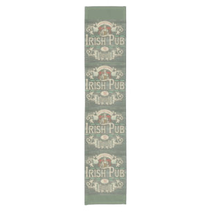 Chemin De Table Court St Patrick's Day Funny Personnalisé Pub irlandais