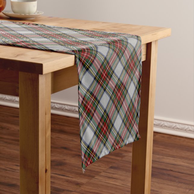 Chemin De Table Court Stewart Royal Dress Tartan (In Situ)
