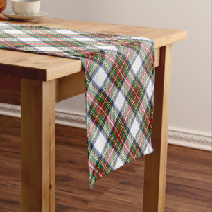 Chemin De Table Court Stewart Royal Robe Plaid écossais Motif