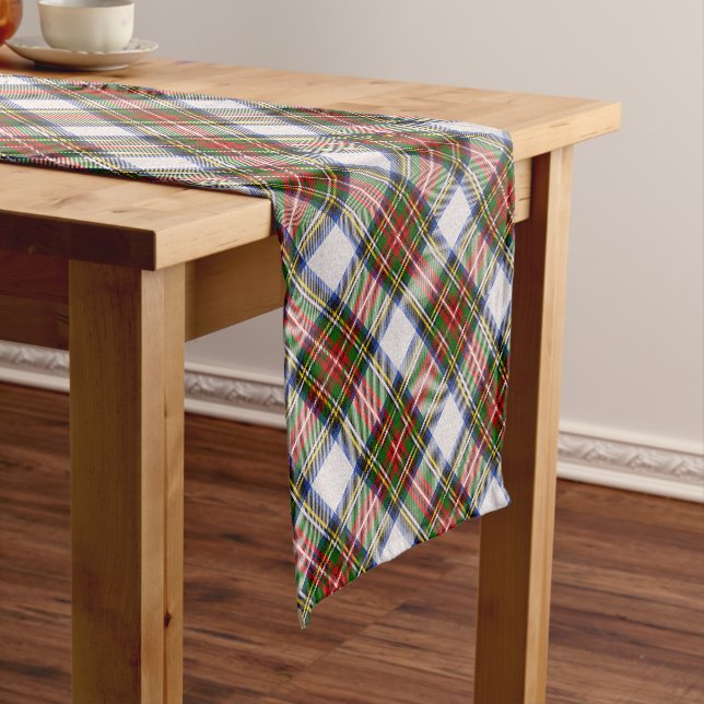 Chemin De Table Court Stewart Royal Robe Plaid écossais Motif (In Situ)