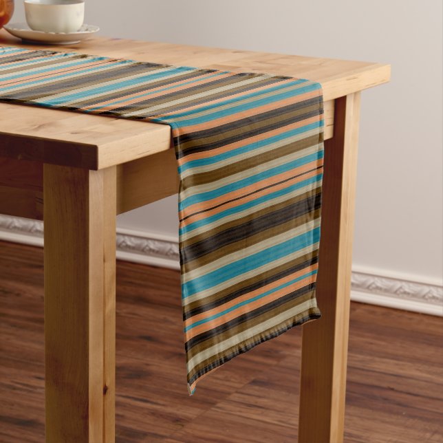 Chemin De Table Court Stripes du sud-ouest 20 (In Situ)