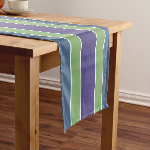 Chemin De Table Court Stripes Motif de table de texte personnalisé runne