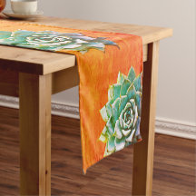 Succulents d'aquarelle sur Terracotta