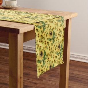 Chemin De Table Court Sunflower Love