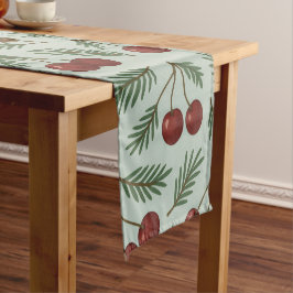Chemin De Table Court 🌿 Sweet Cherry Woodland Holiday Collection