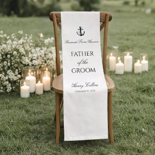 Chemin De Table Court Symbole d'ancre de mémorial de mariage Père du mar
