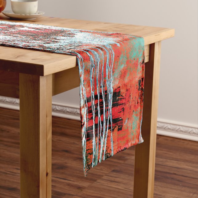 Chemin De Table Court Table Runner – Corrosion Pulse (In Situ)