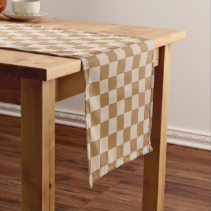 Chemin De Table Court Tableau de bord Brown
