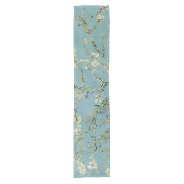 Chemin De Table Court Tableau des fleurs d'amandes de Van Gogh (Devant)