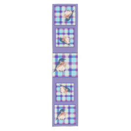 Chemin De Table Court Tablerunner Plaid Bluebird