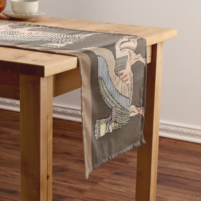 Chemin De Table Court Tapis de table "taureau ailé" (In Situ)