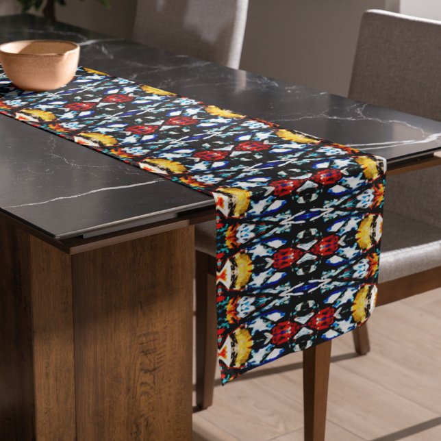 Chemin De Table Court Texture couleur Abstraite (table runner)