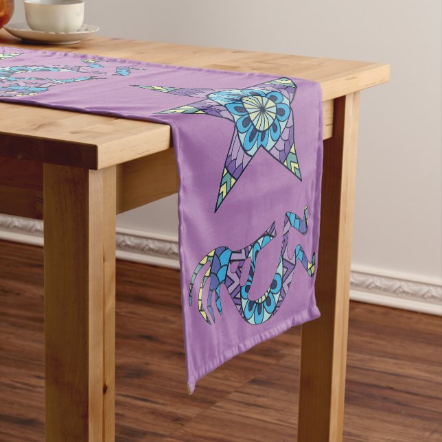Chemin De Table Court Tissu de table Mandala Kokopelli (In Situ)