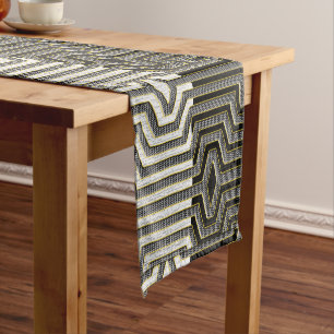 Chemin De Table Court Tissu Kuba africain