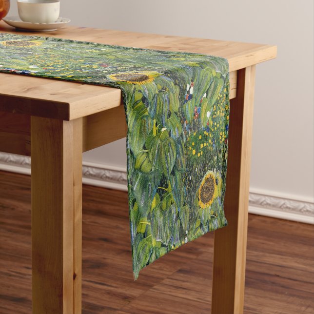 Chemin De Table Court Tournesol par Gustav Klimt (In Situ)