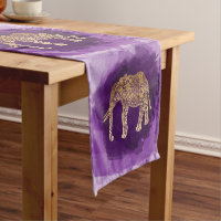 traçage tribal de pourpre d'éléphant d'or de faux