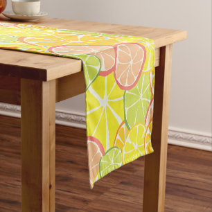 Chemin De Table Court Tranche de Citron d'Été