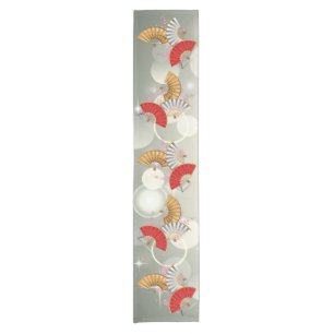 Chemin De Table Court Trois ventilateurs de printemps
