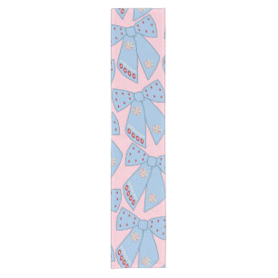 Chemin De Table Court Vaches Roses Et Bleues