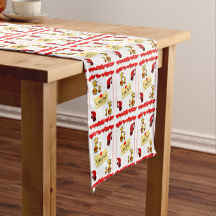 Chemin De Table Court Valentines Giraffe, coureur de nappes