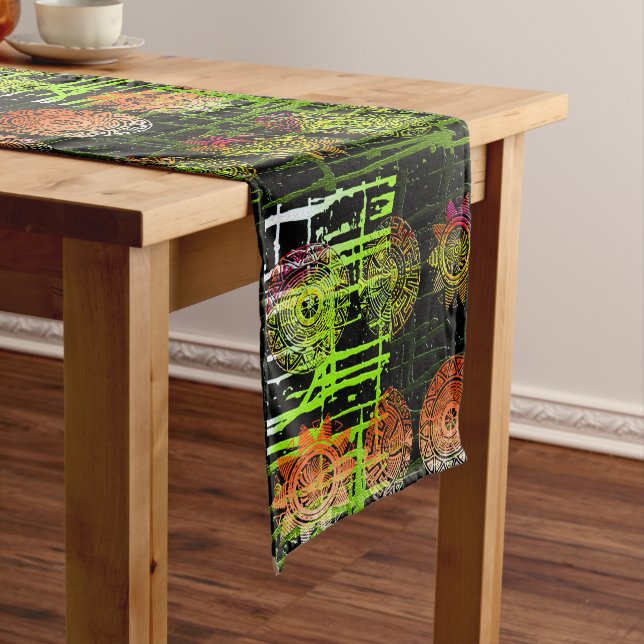 Chemin De Table Court "Vibrant Afrocentric Chic" : (In Situ)