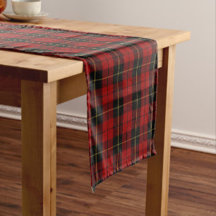 Chemin De Table Court Vieux plaid de tartan écossais de Wallace de clan