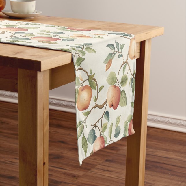 Chemin De Table Court Vintage Orchard Apple Table Runner (In Situ)