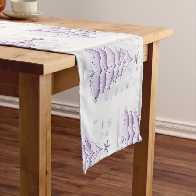 Chemin De Table Court Violet (In Situ)