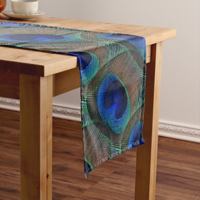 Chemin De Table Court Whimsstylish Joli Peacock Motif (In Situ)