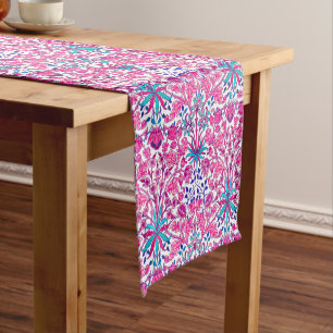 Chemin De Table Court William Morris Hyacinth Imprimer, rose Fuchsia