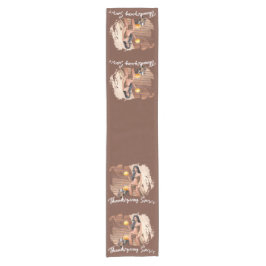 Chemin De Table Court Young Native American Posing on Wood Wall