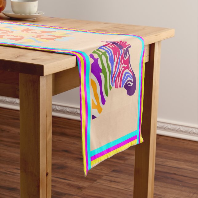 Chemin De Table Court Zebra Table Runner (In Situ)