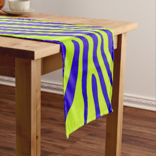 Chemin De Table Court Zèbre vert