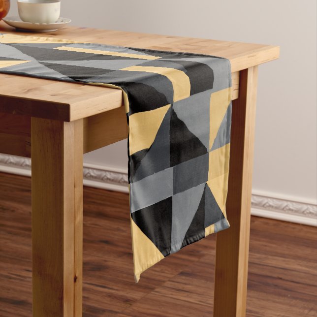 Chemin de Table Géométrie Moderne  Kurzer Tischläufer (Beispiel)