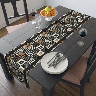 Chemin De Table Long Beau Stylish Africain en tissu de boue coureur de