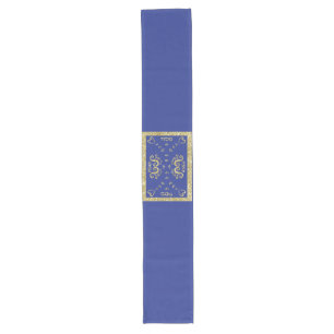 Chemin De Table Long Bleu Pesach Grand Pessah