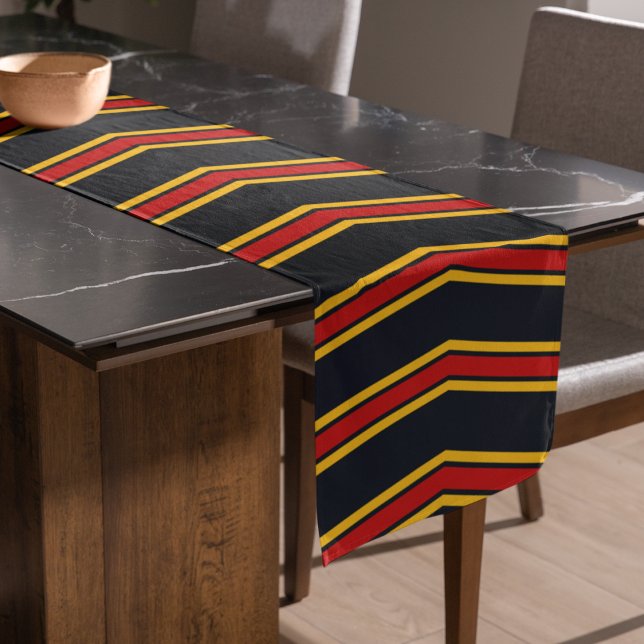 Chemin De Table Long Bleu rouge Chevron Stripes Planche à découper (table runner)