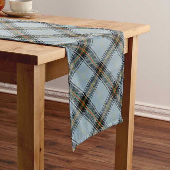 Chemin De Table Long Clan Bell Tartan (In Situ)