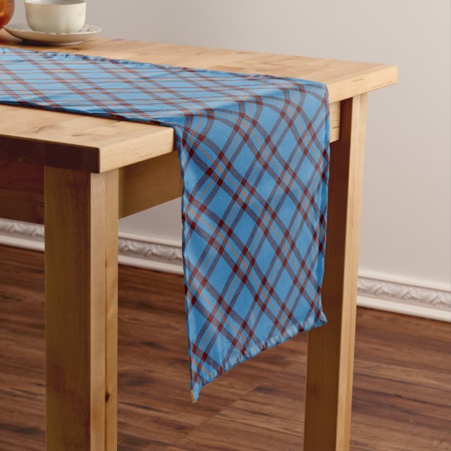 Chemin De Table Long Clan Elliot Tartan antique (In Situ)