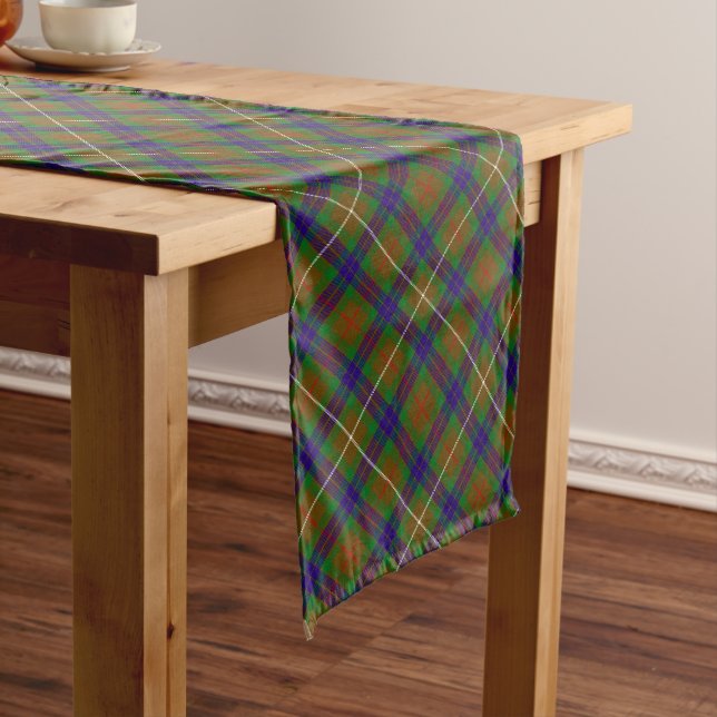 Chemin De Table Long Clan Fraser Chasse Tartan Table Runner (In Situ)