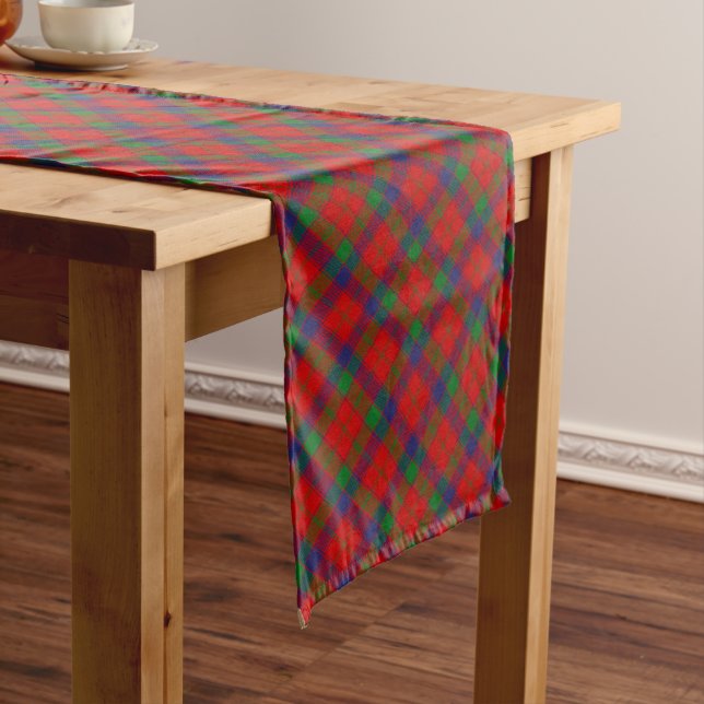 Chemin De Table Long Clan Robertson Tartan (In Situ)